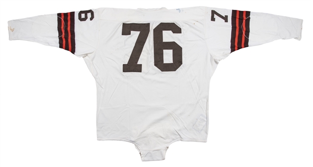 1964 Lou Groza Game Used Cleveland Browns Road Jersey Photo Matched To 12/12/1964 (Resolution Photomatching)